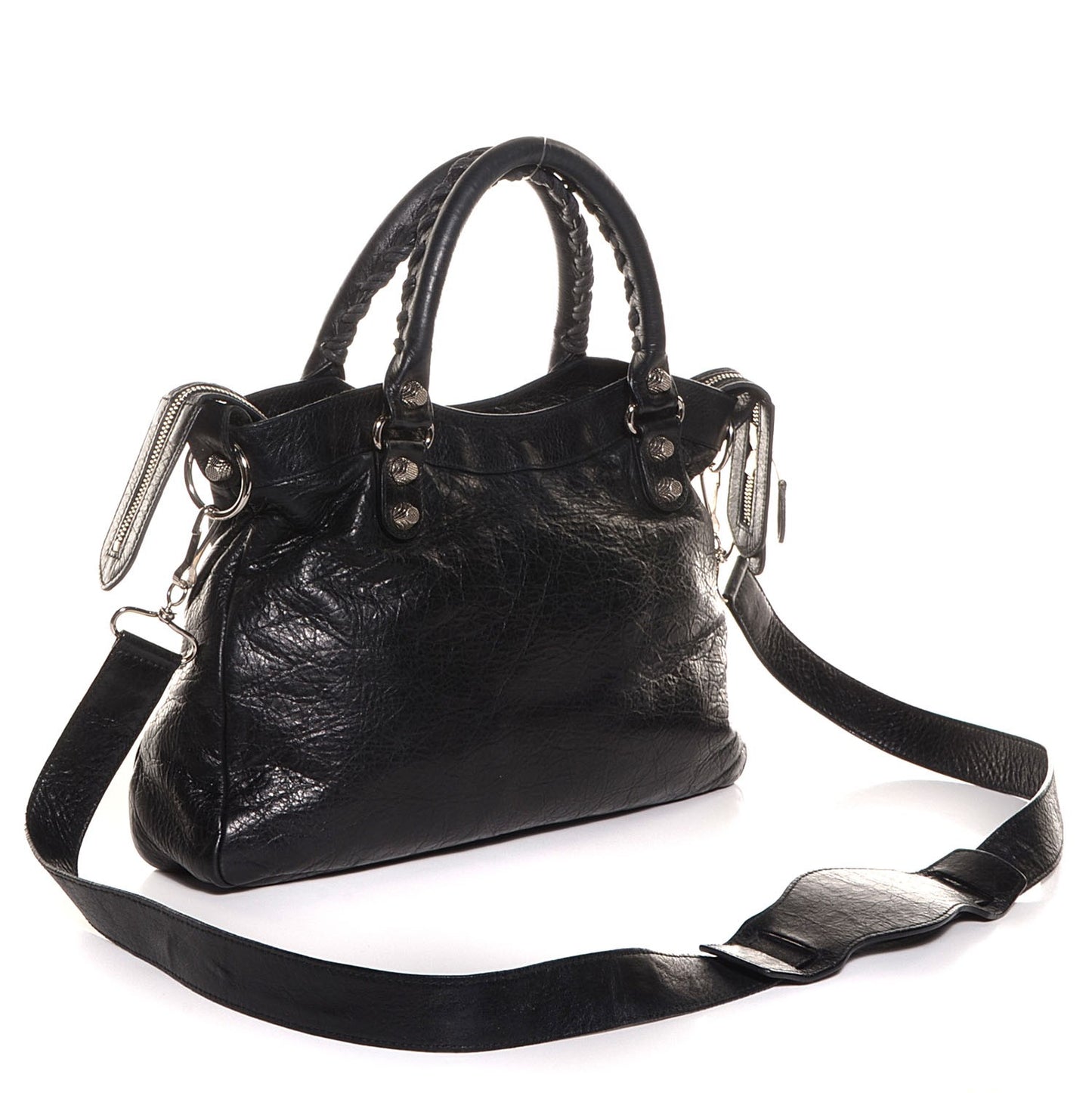 Agneau Giant 12 Silver Hardware Town Black