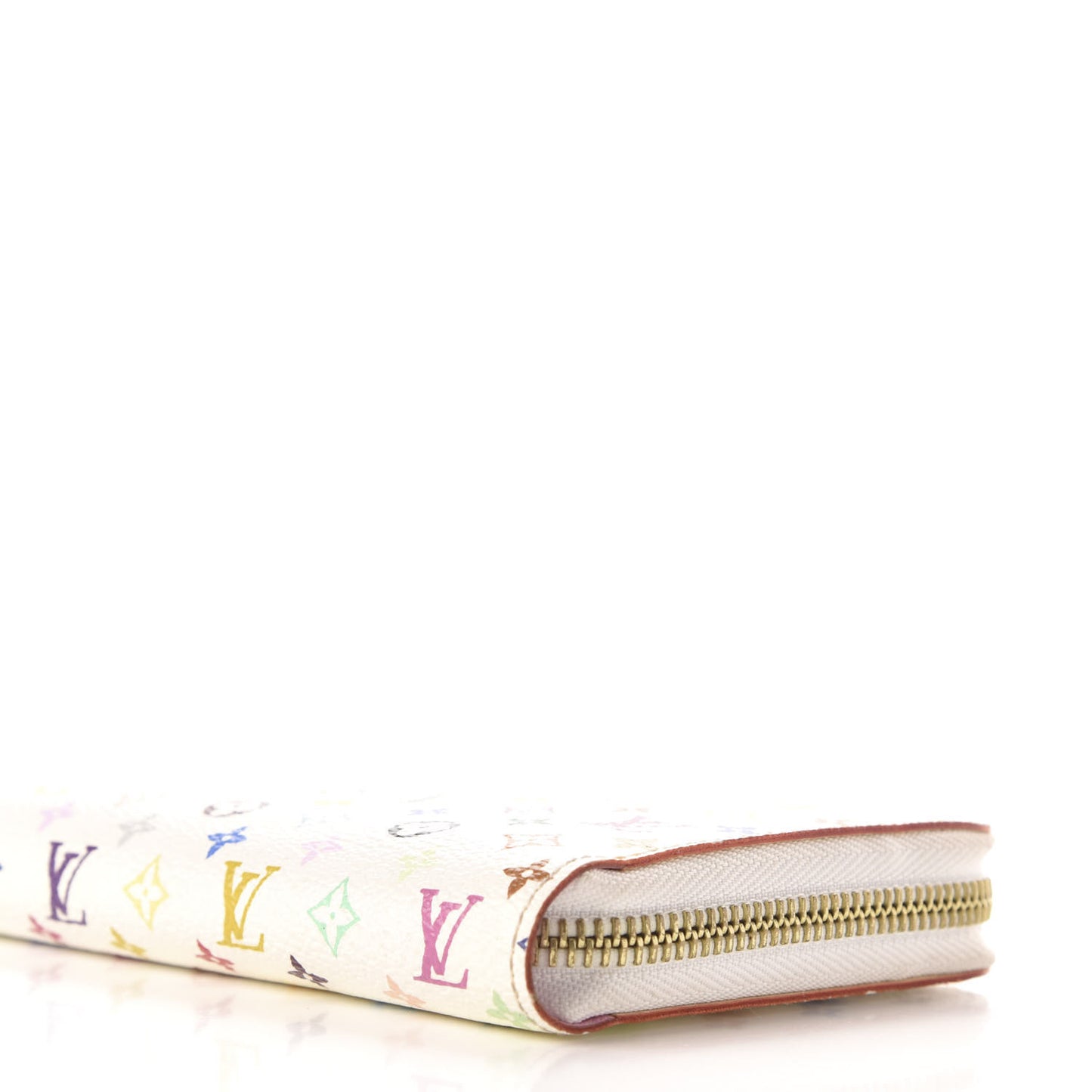 Monogram Multicolor Zippy Wallet White Litchi