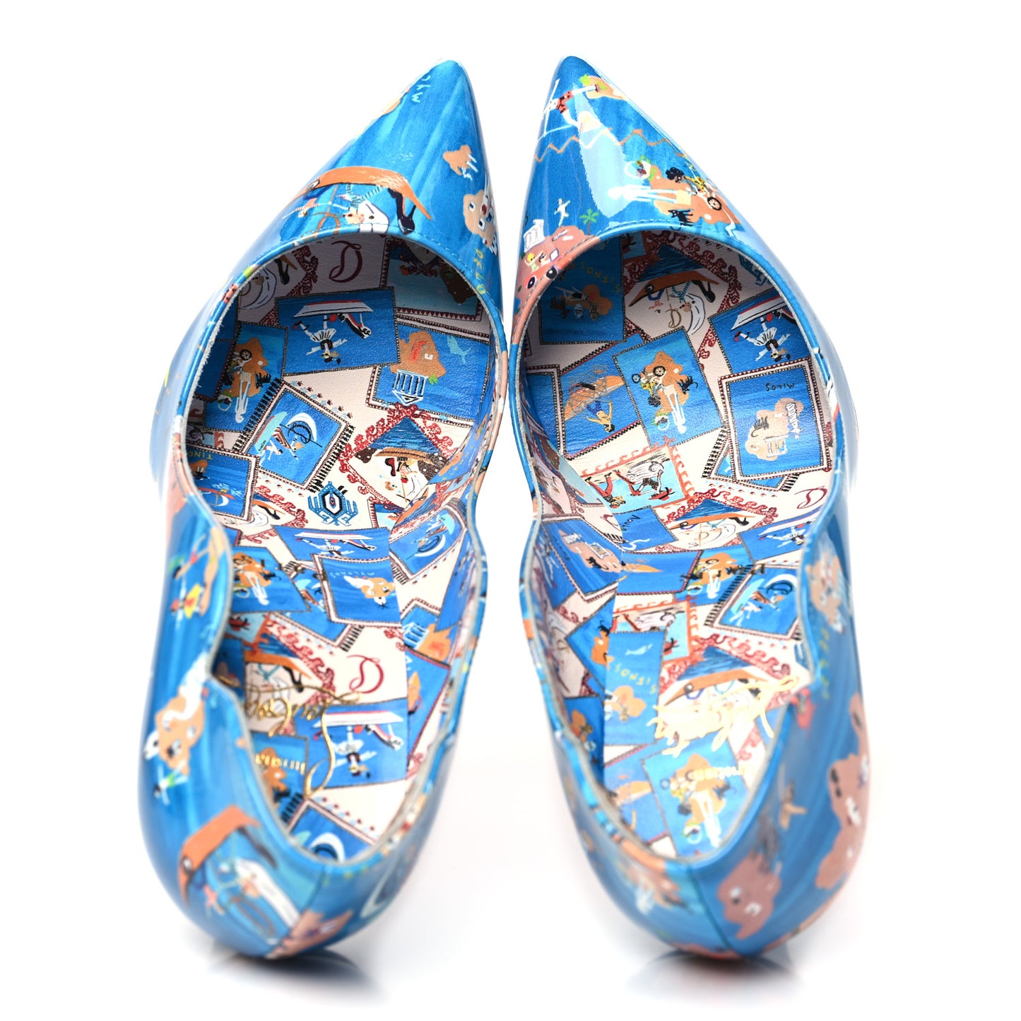 Patent Loubi Odyssey Hot Chick 100 Pumps 36 Multicolor
