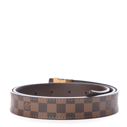 Louis Vuitton Mini Damier Ebene 25mm LV Initiales Belt 85 34 3 of 9