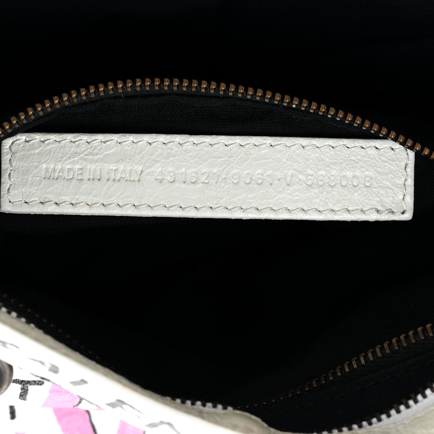 Agneau Graffiti All Over Classic Hardware S City White Multicolor