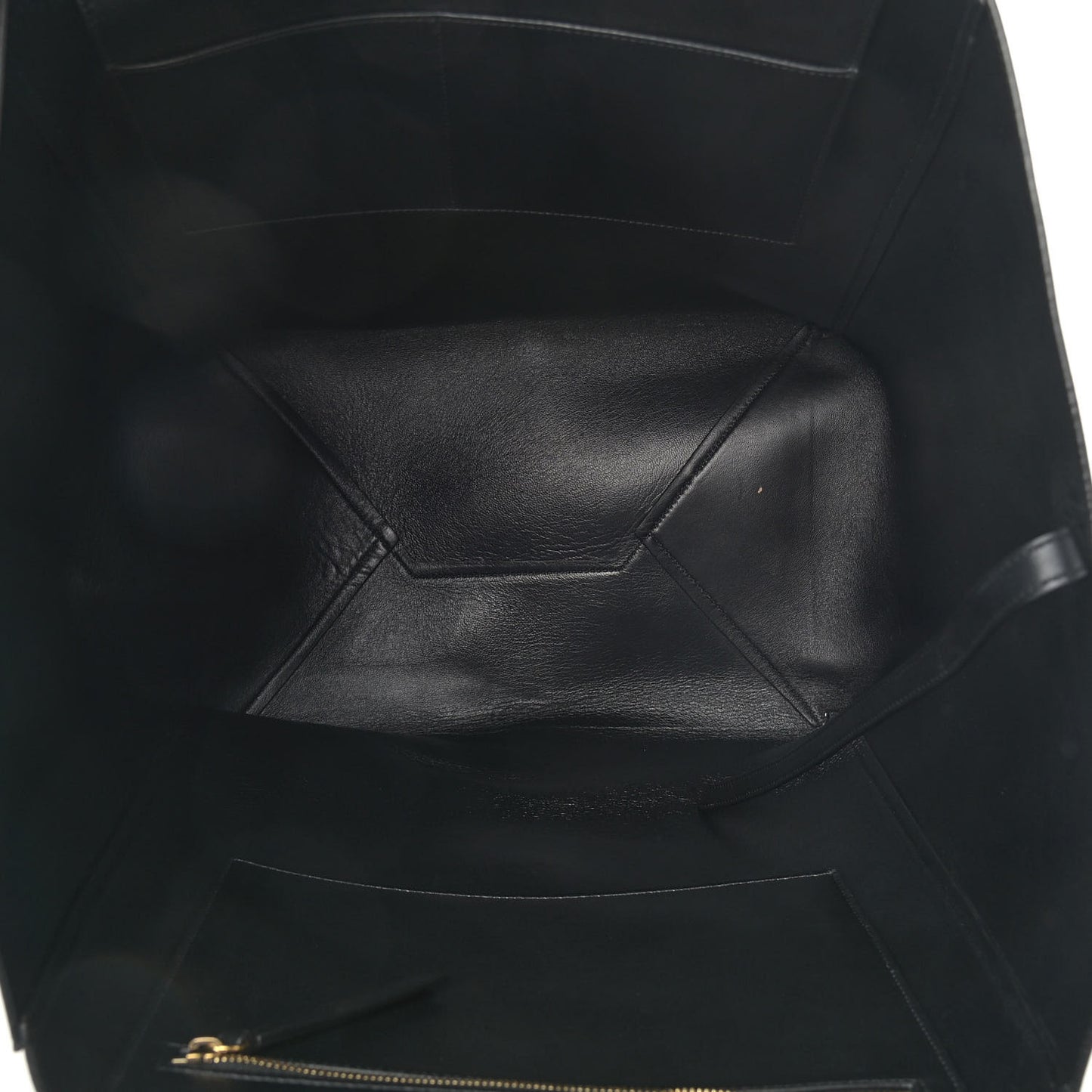 Calfskin Large Clasp Cabas Black
