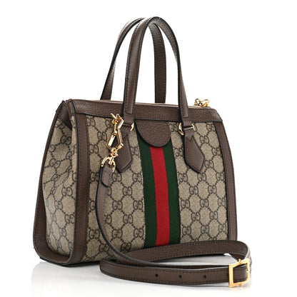 Gucci GG Supreme Monogram Small Ophidia Tote Bag Brown 2 of 11