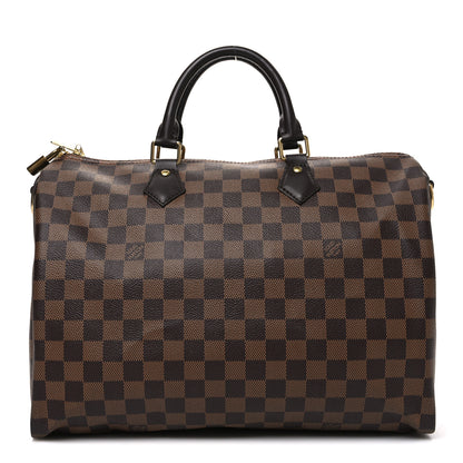 Louis Vuitton Damier Ebene Speedy Bandouliere 35 1 of 11