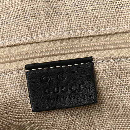 Gucci Soft Microguccissima Medium Zippered Satchel Black 6 of 10