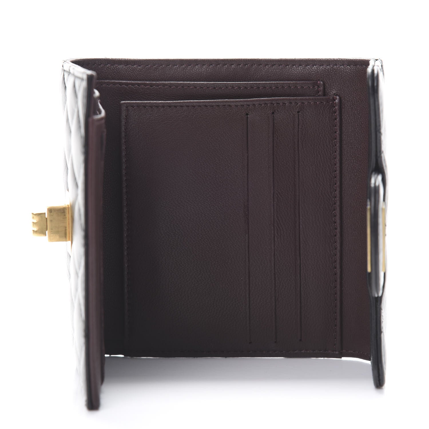Chanel Aged Calfskin Quilted Reissue Compact Wallet Black 5 of 10