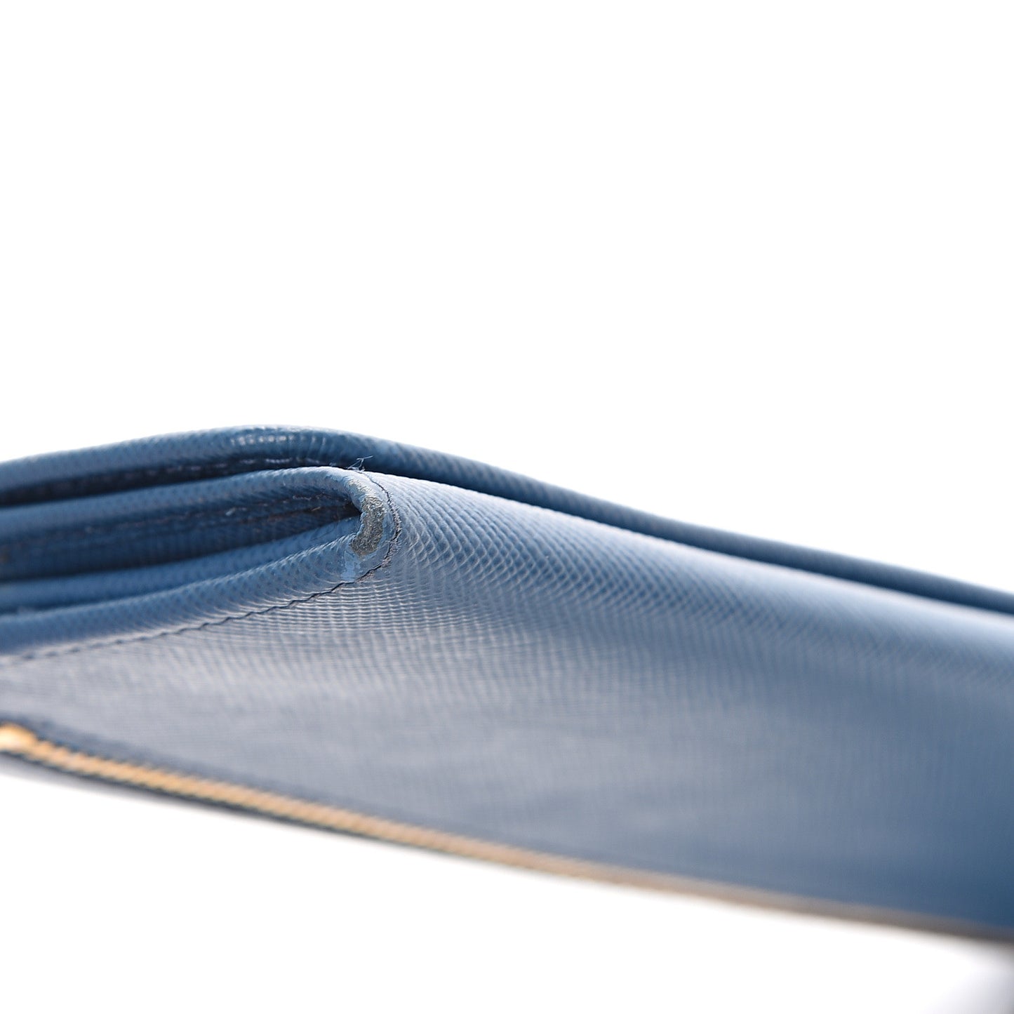 Saffiano Metal Continental Flap Wallet Cobalto