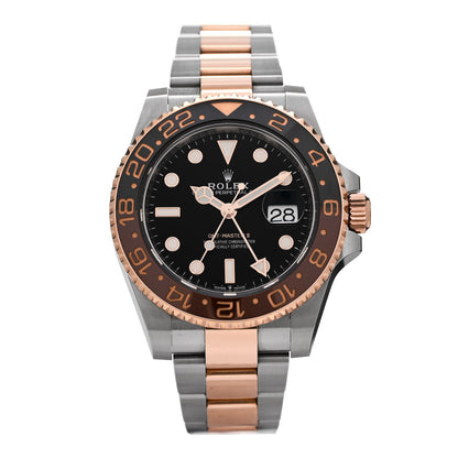 Rolex Stainless Steel 18K Everose Gold 40mm GMT-Master II Root Beer Watch 126711CHNR 1 of 5