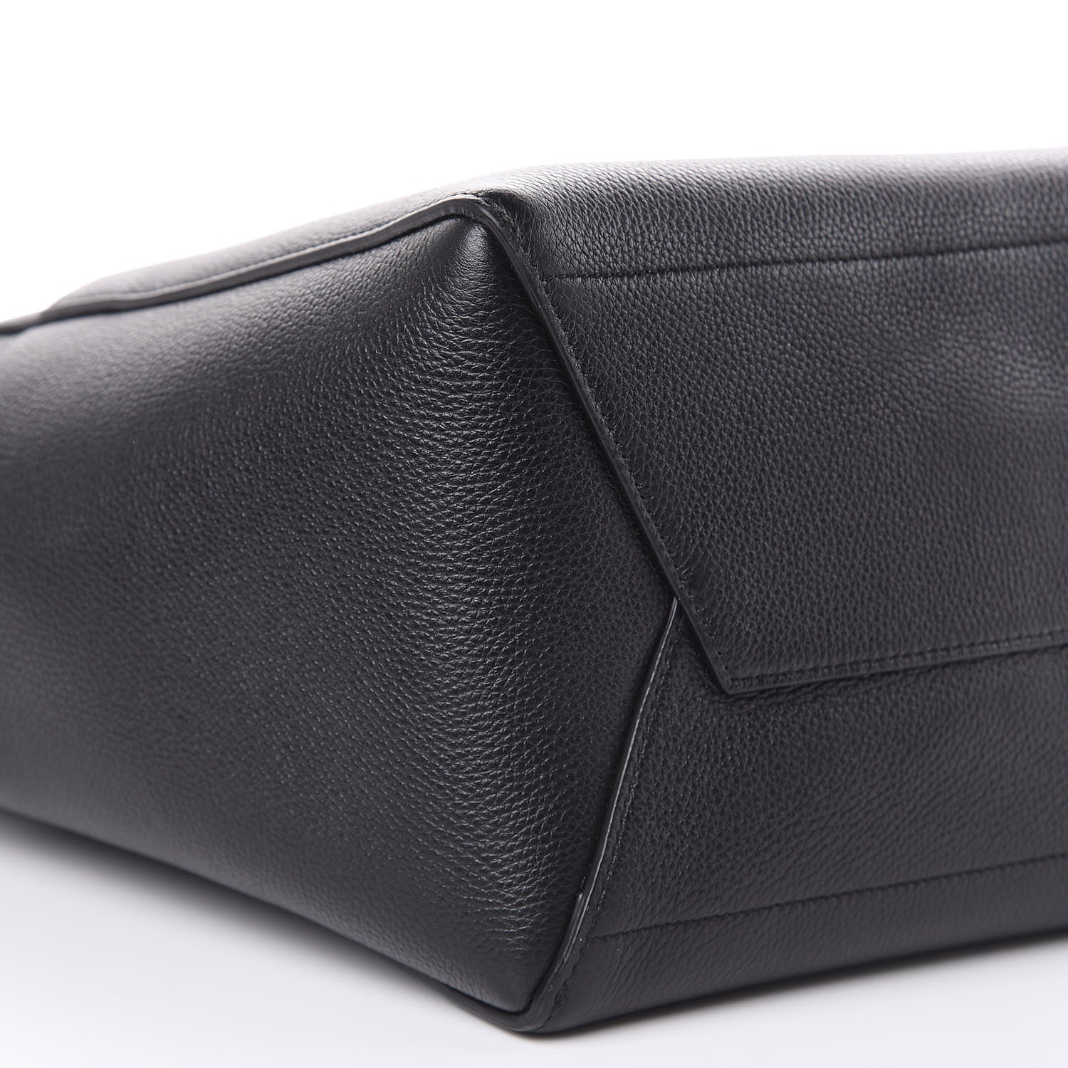 Celine Soft Grained Calfskin Sangle Bucket Bag Black 7 of 8