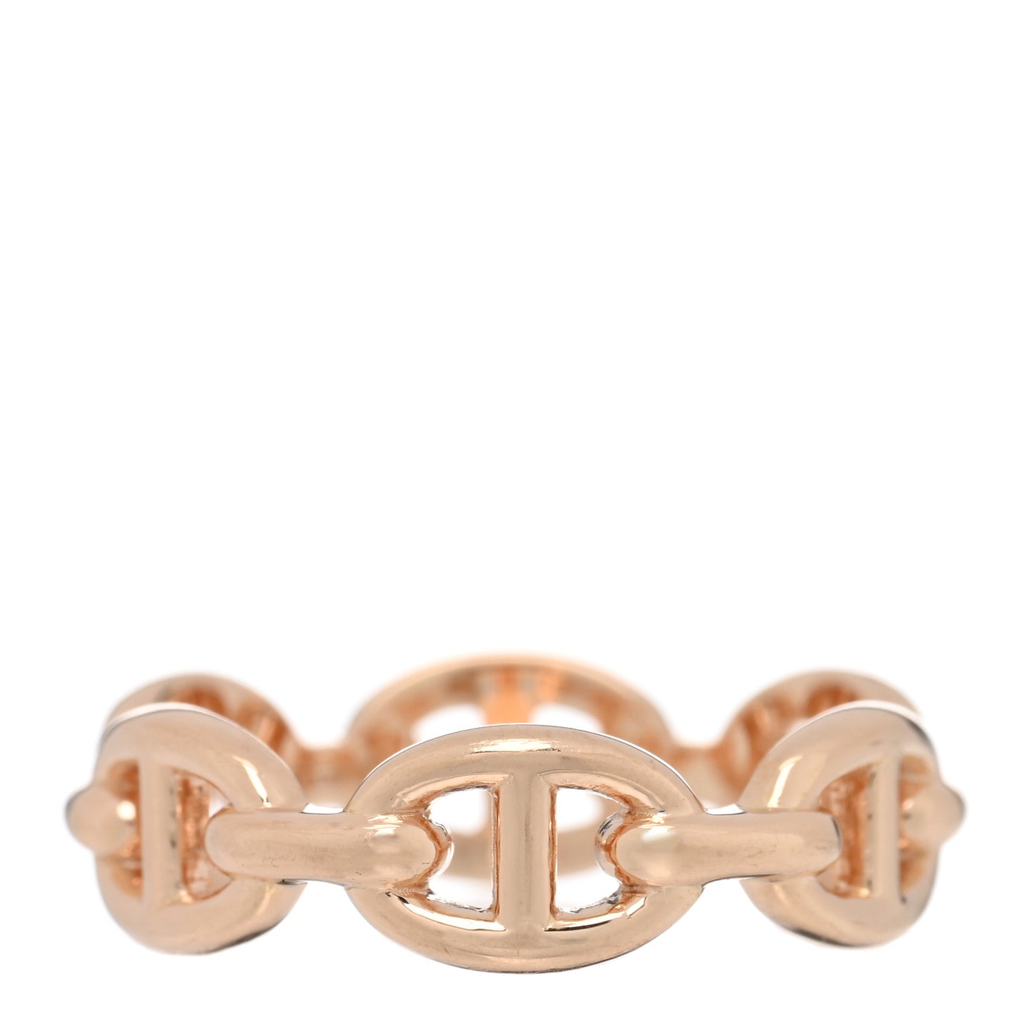 18K Rose Gold PM Chaine d'Ancre Enchainee Ring 52 6