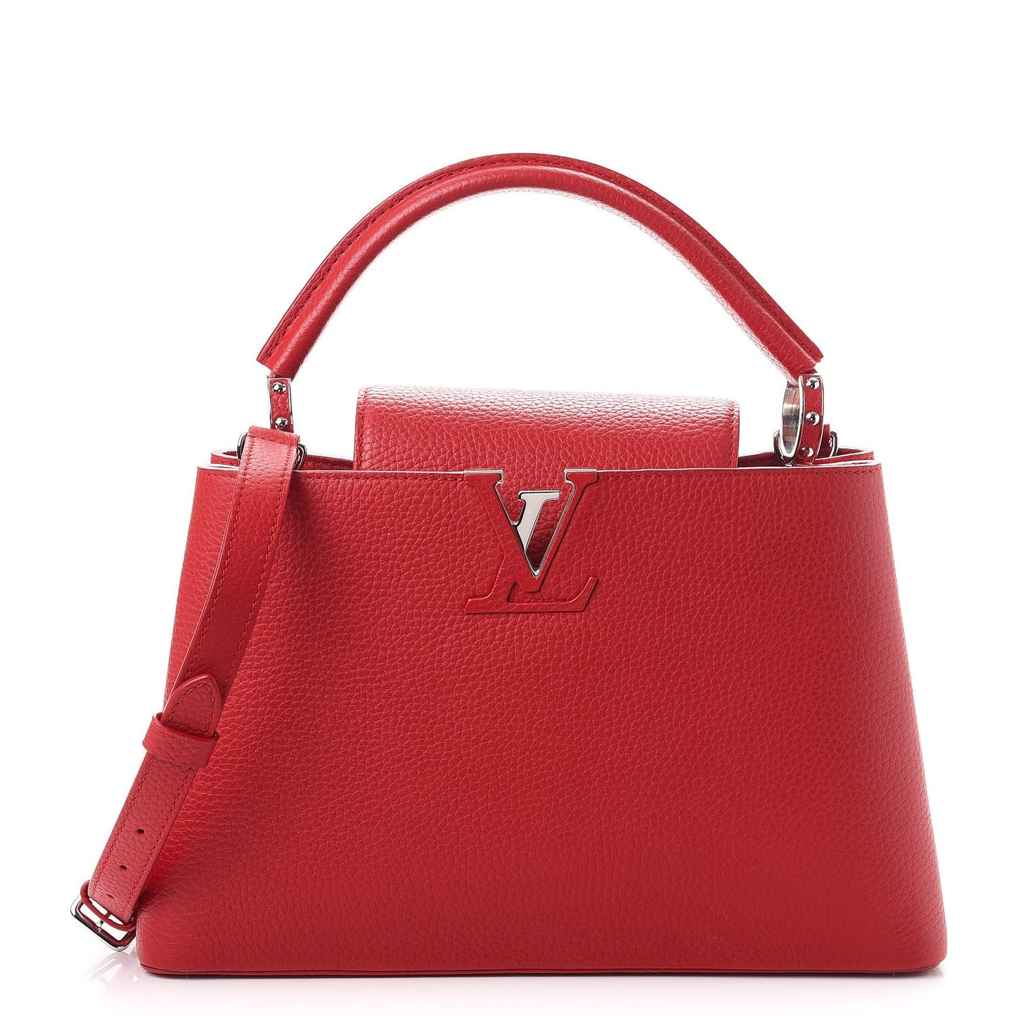 Taurillon Capucines PM Rubis