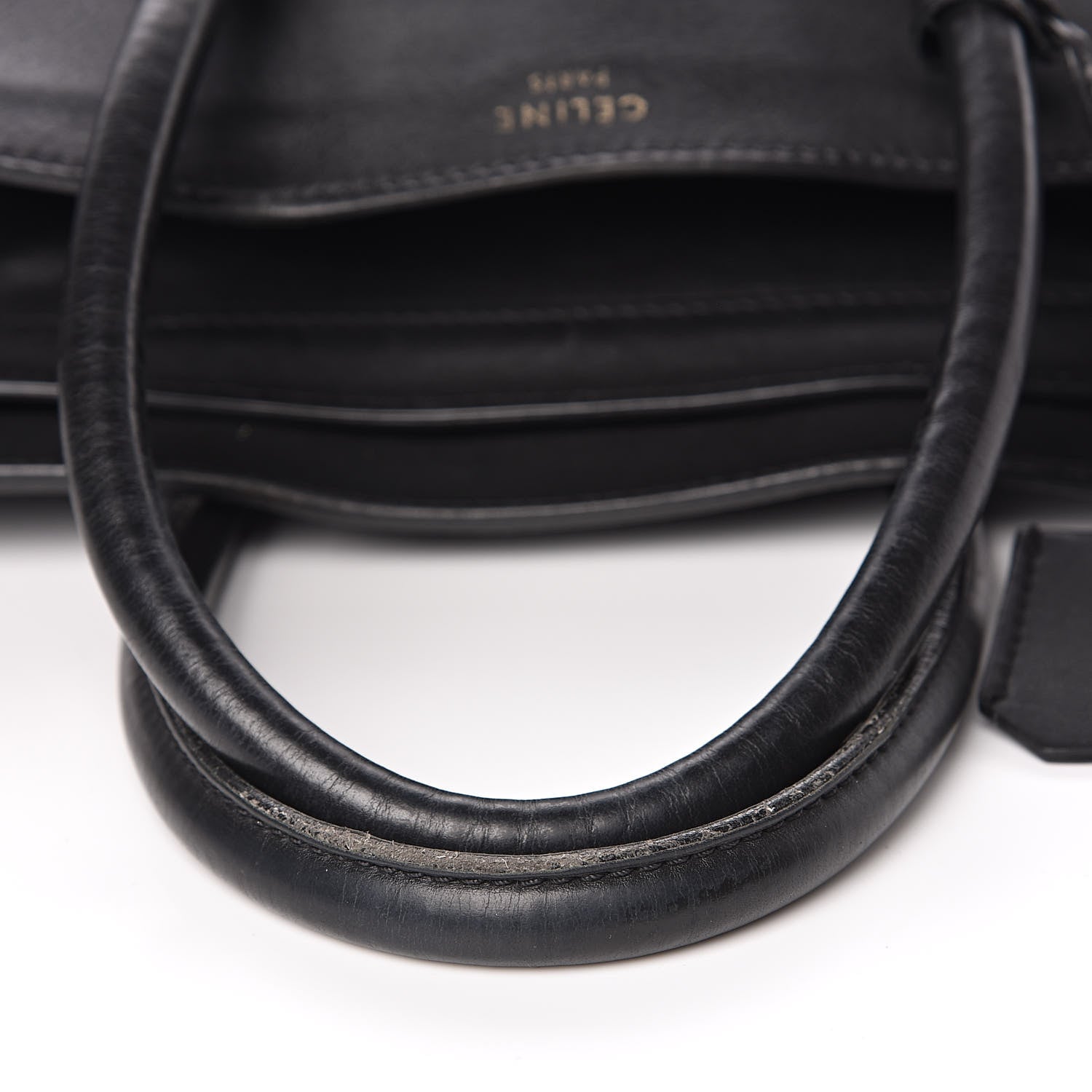Celine Smooth Calfskin Mini Envelope Luggage Black 13 of 16