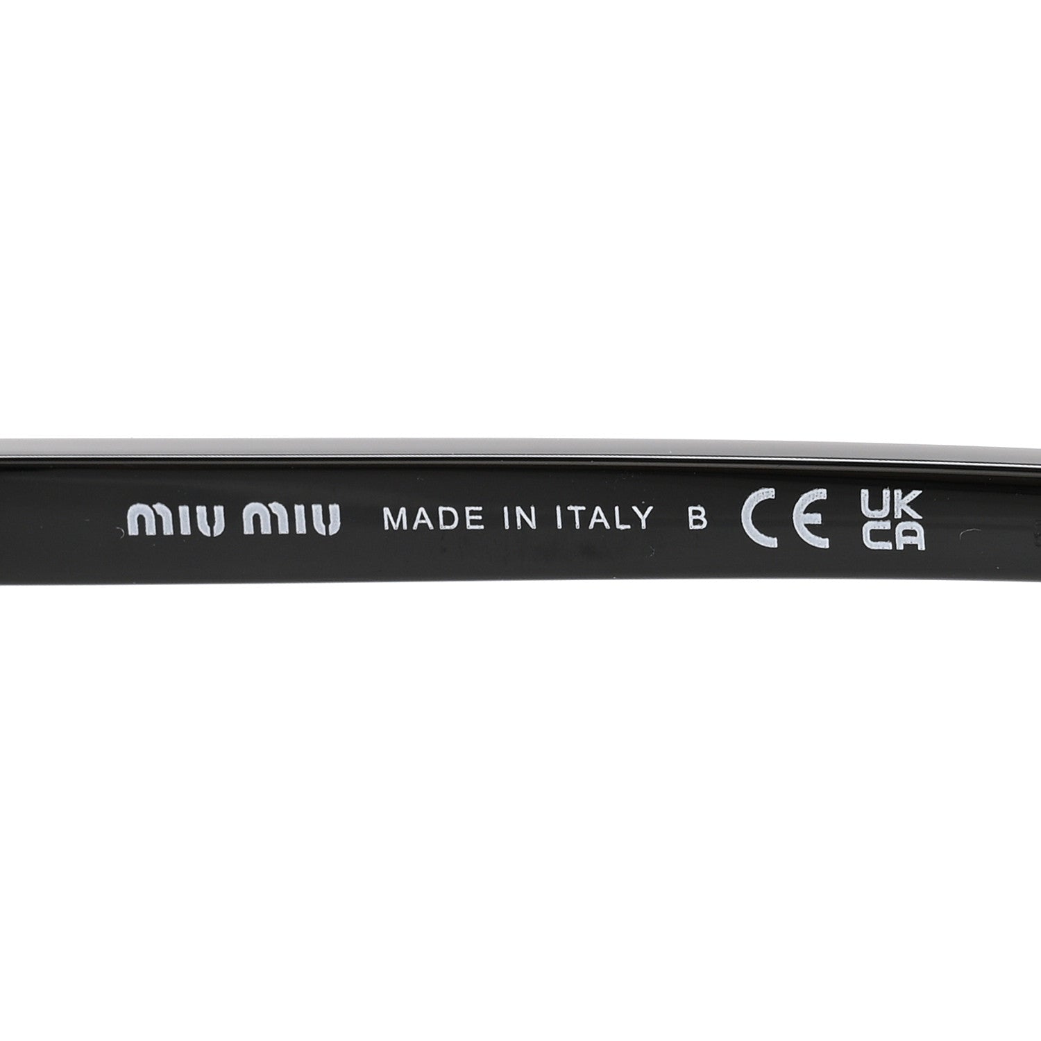 Miu Miu Acetate Rectangle Regard Sunglasses SMU11Z Black 5 of 10