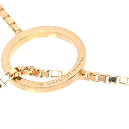 Gucci 18K Yellow Gold 20mm Lariat Necklace 5 of 6