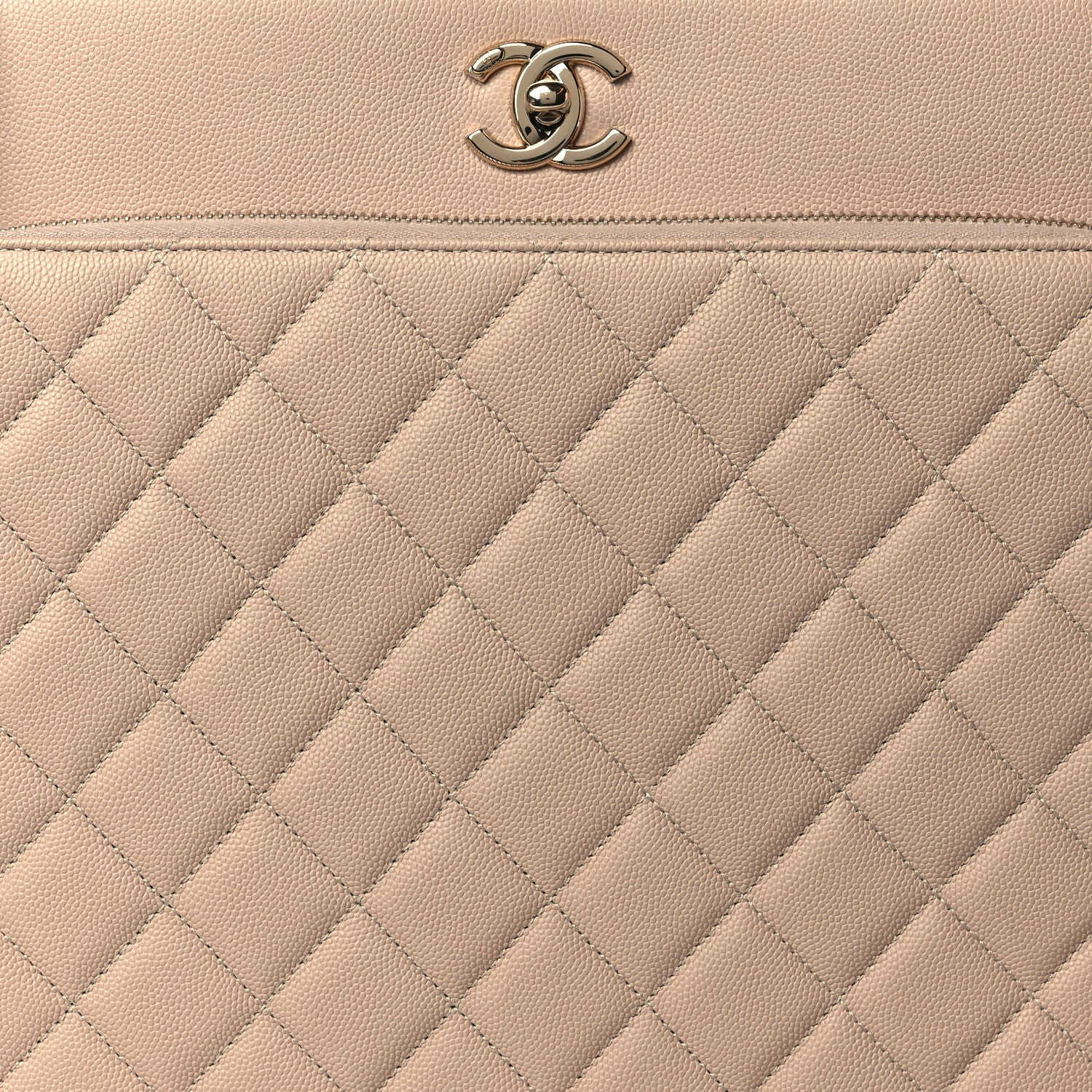 Chanel Caviar Quilted Large Business Affinity Shopping Bag Beige 8 of 10