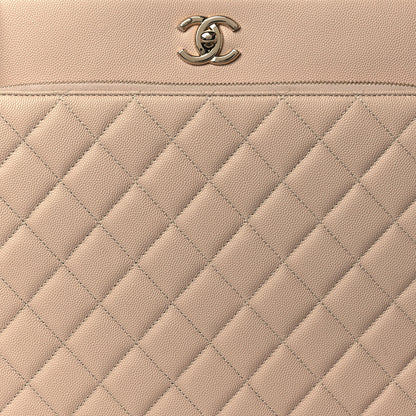 Chanel Caviar Quilted Large Business Affinity Shopping Bag Beige 8 of 10
