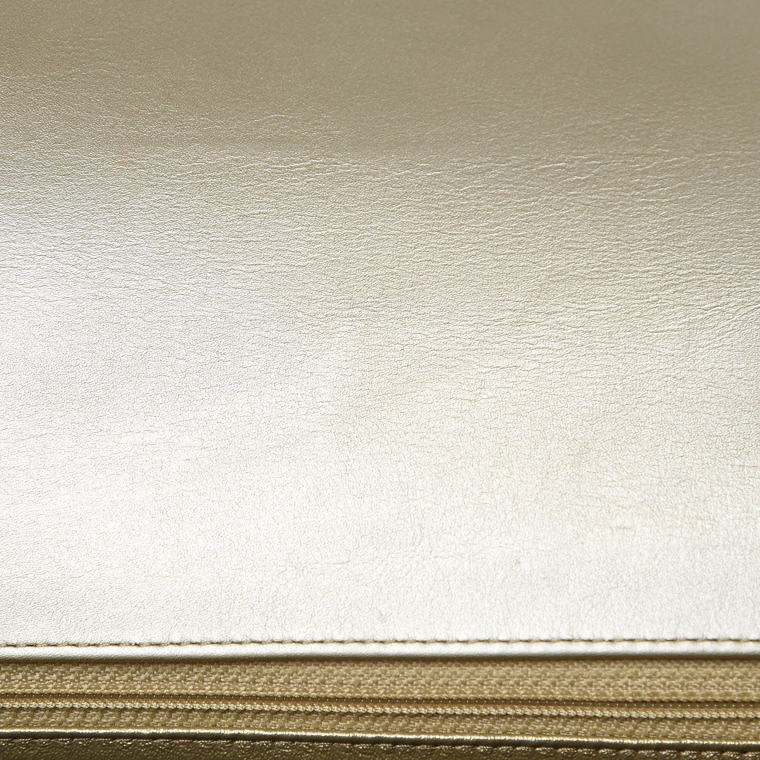 Chanel Patent Metallic Crumpled Calfskin Chevron Quilted Mini Rectangular Flap Gold 11 of 11