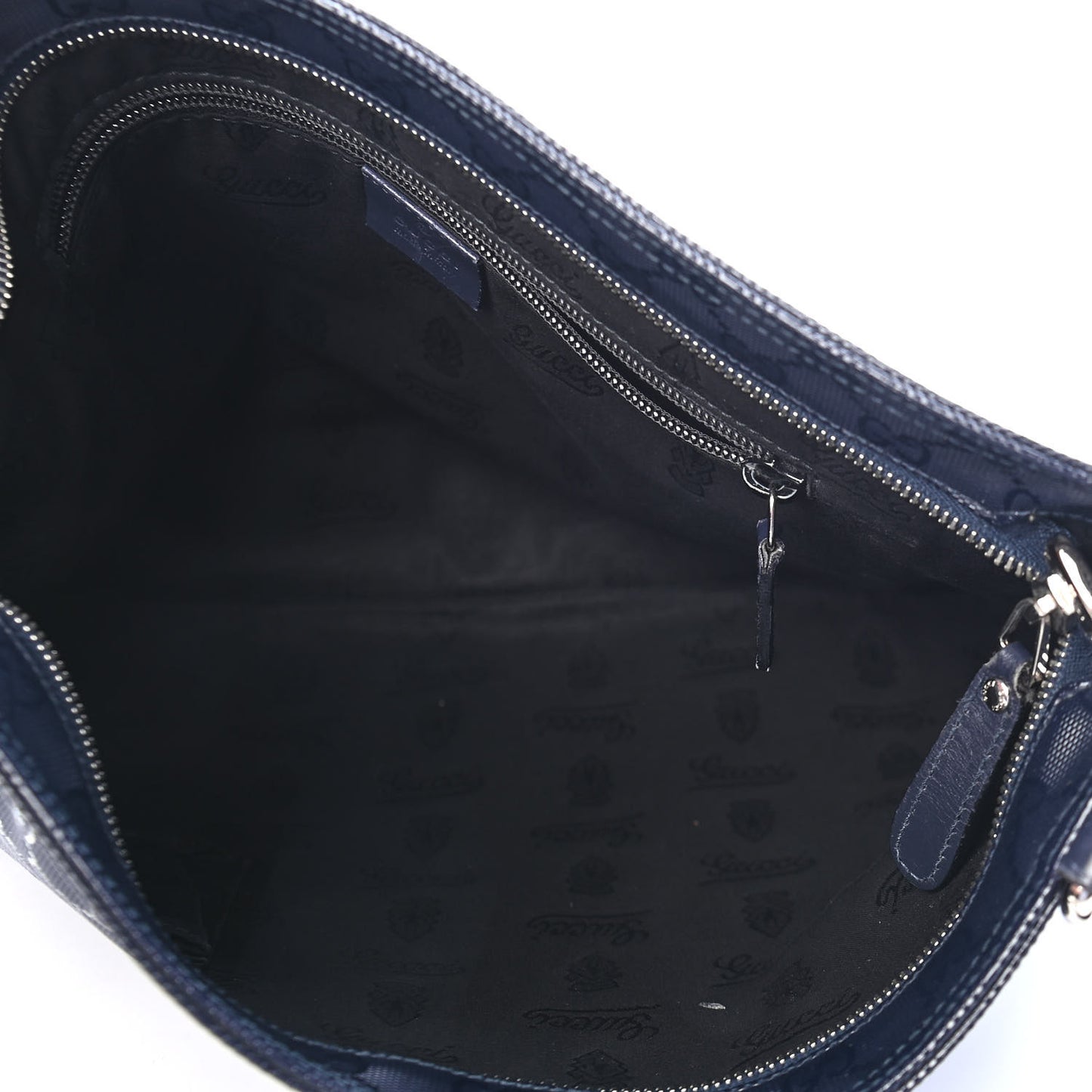 Imprime Monogram Medium Flat Messenger Bag Navy