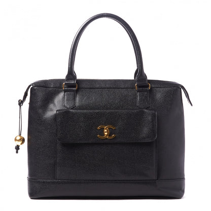 Chanel Caviar Large CC Shoulder Bag Black 1 of 9