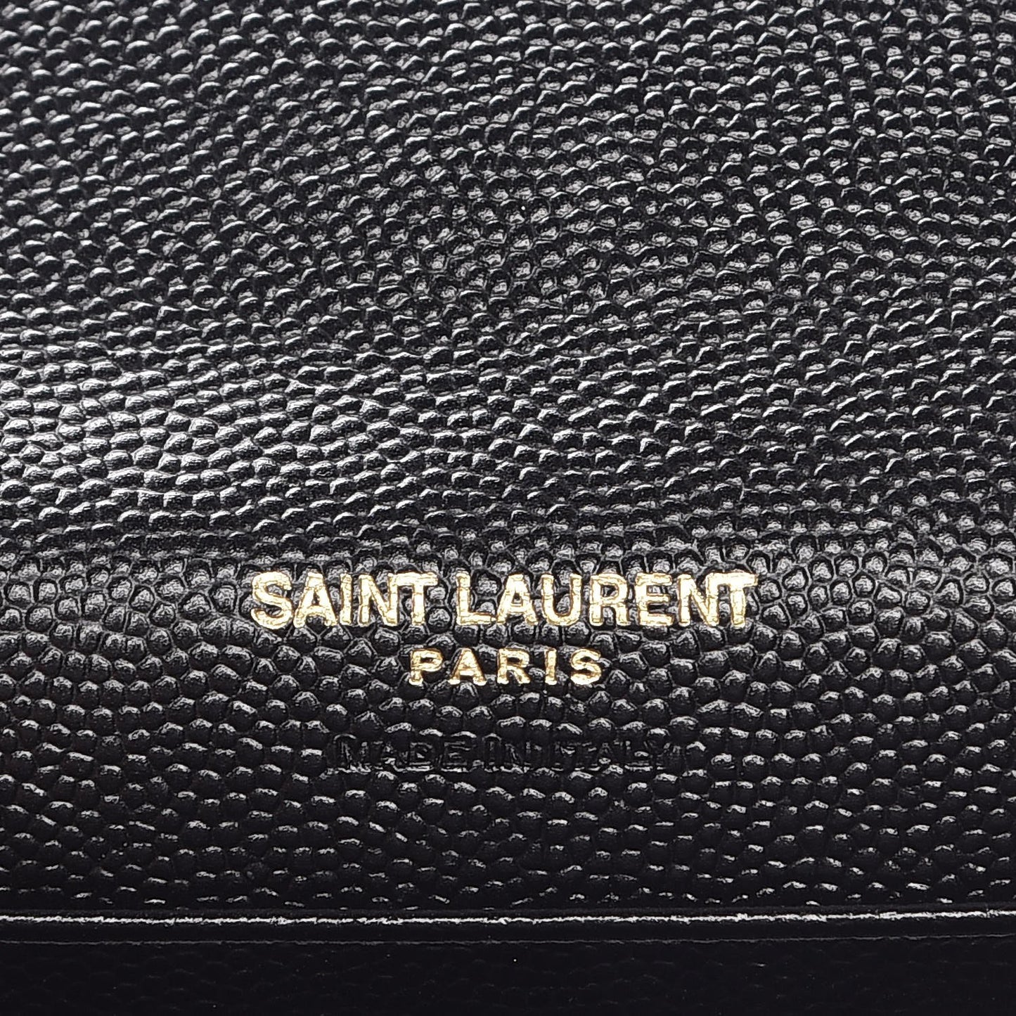 Grain De Poudre Matelasse Chevron Small Monogram Envelope Wallet Black