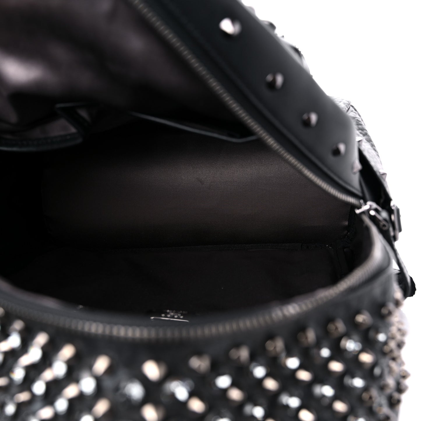 Visetos Swarovski Studded Small Diamond Backpack Black