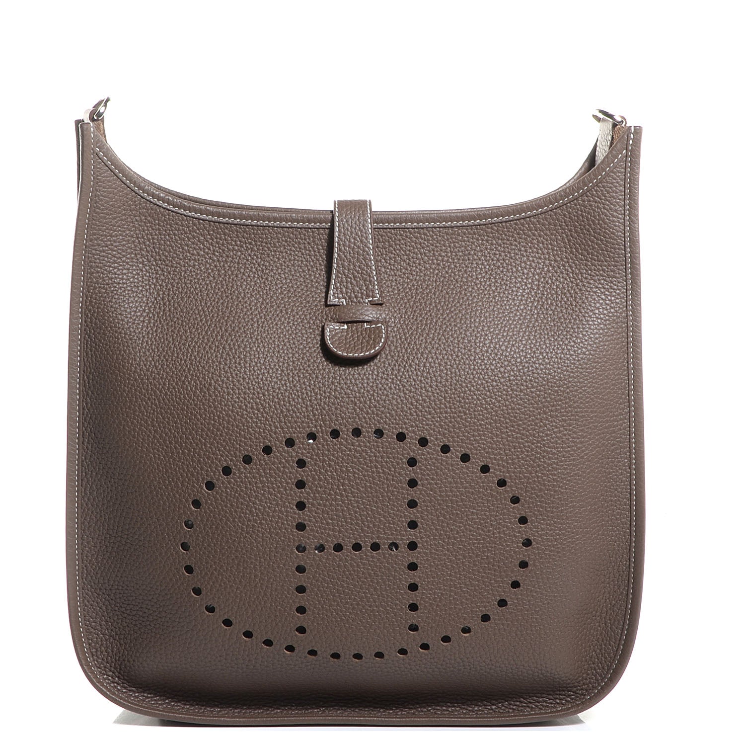 Hermes Taurillon Clemence Evelyne III GM Etoupe 1 of 16