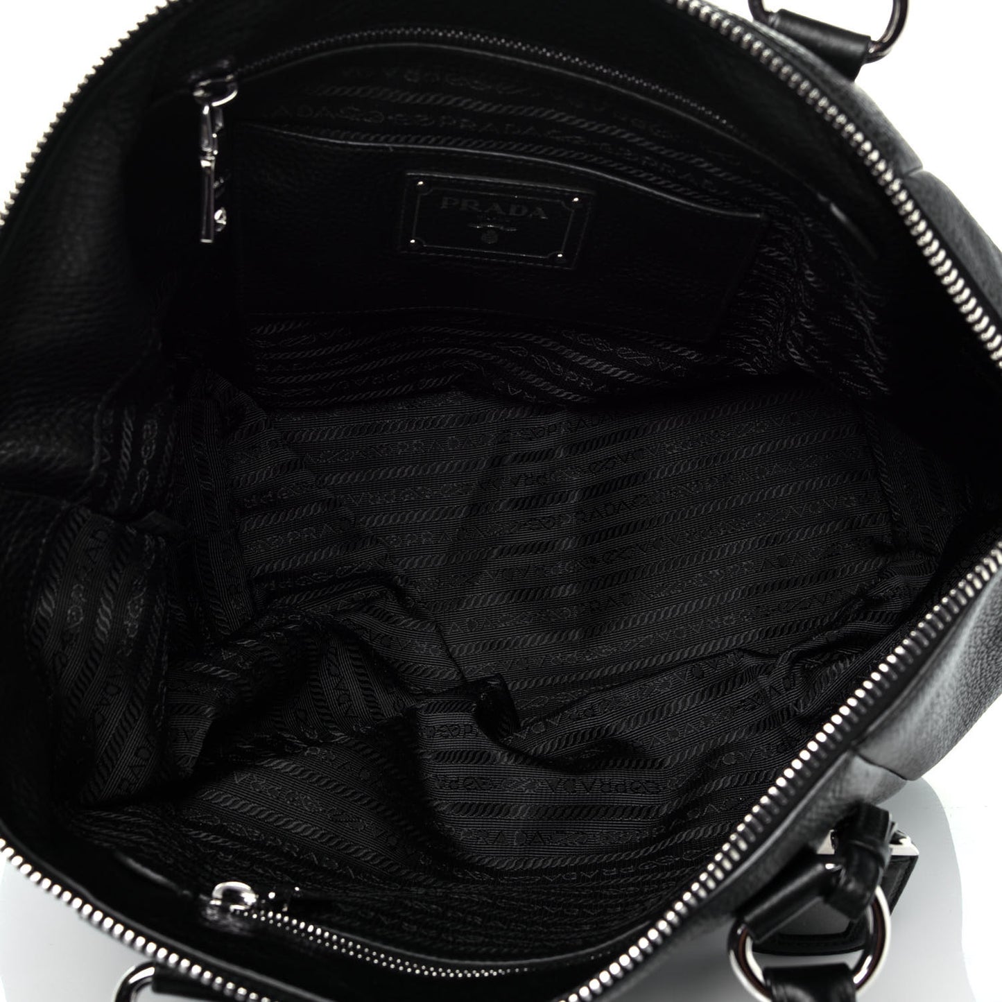 Vitello Daino Shopping Tote Black