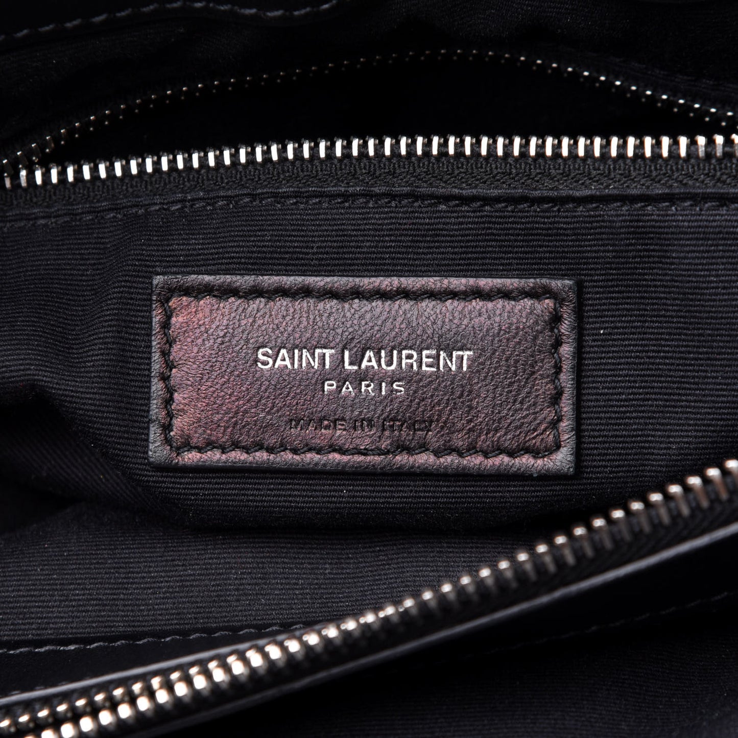 Calfskin Y Quilted Monogram Large Loulou Chain Satchel Black