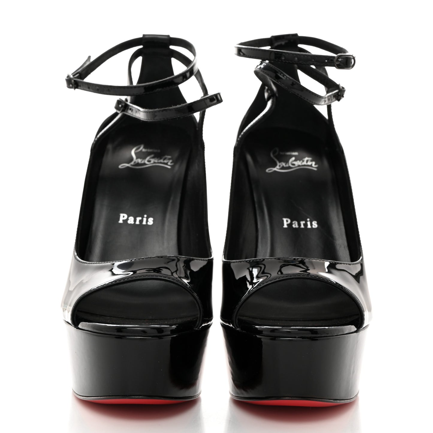 Patent Very Conclusive Alta Platform Peep Toe 150 Pumps 37 Black