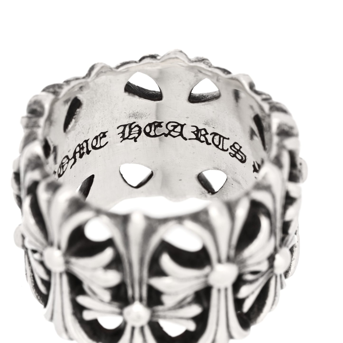 Sterling Silver Cemetery Cross Ring 63 10.25