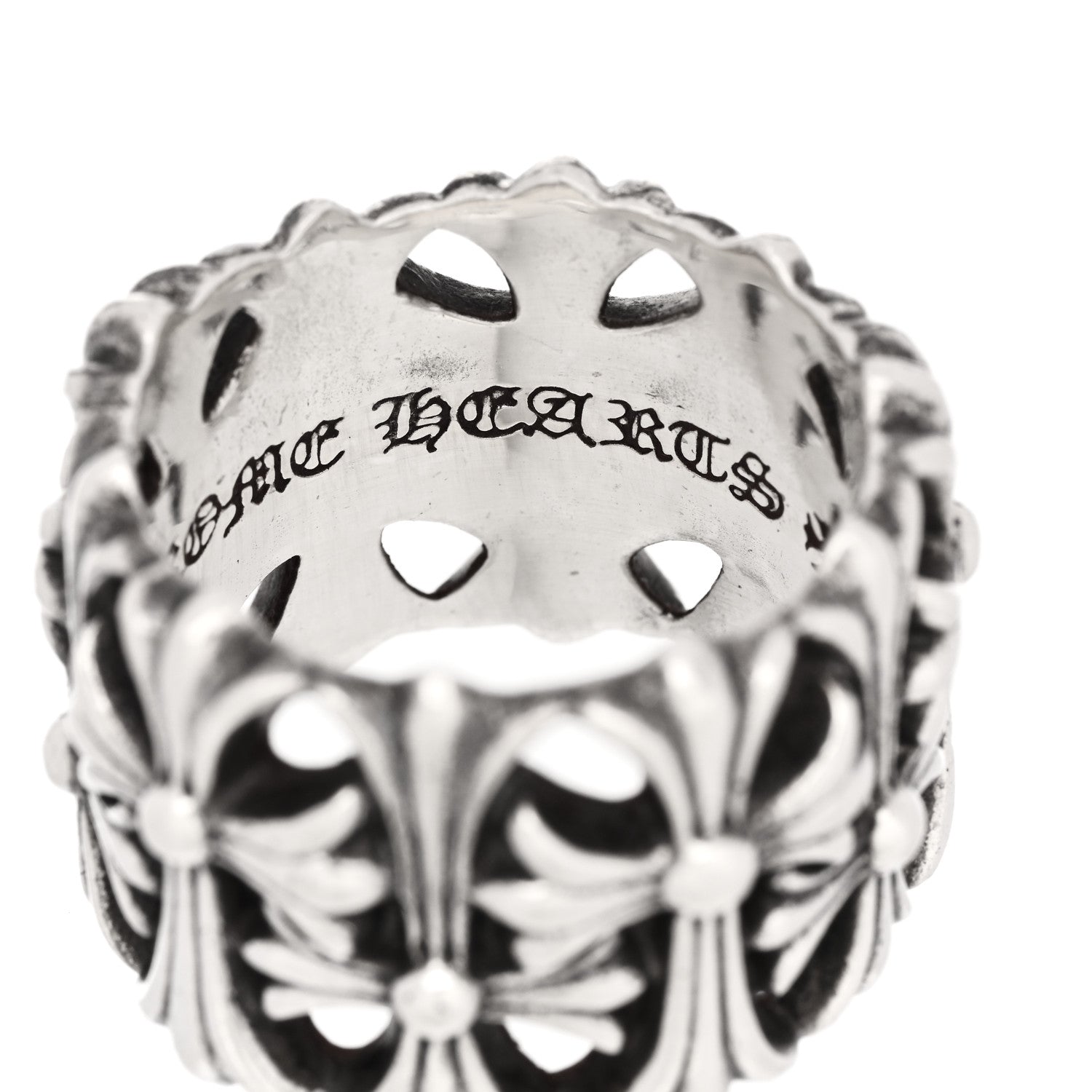 Chrome Hearts Sterling Silver Cemetery Cross Ring 63 10.25 5 of 6