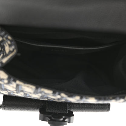 Christian Dior Oblique Jacquard Mini Saddle Backpack Navy Blue 5 of 11