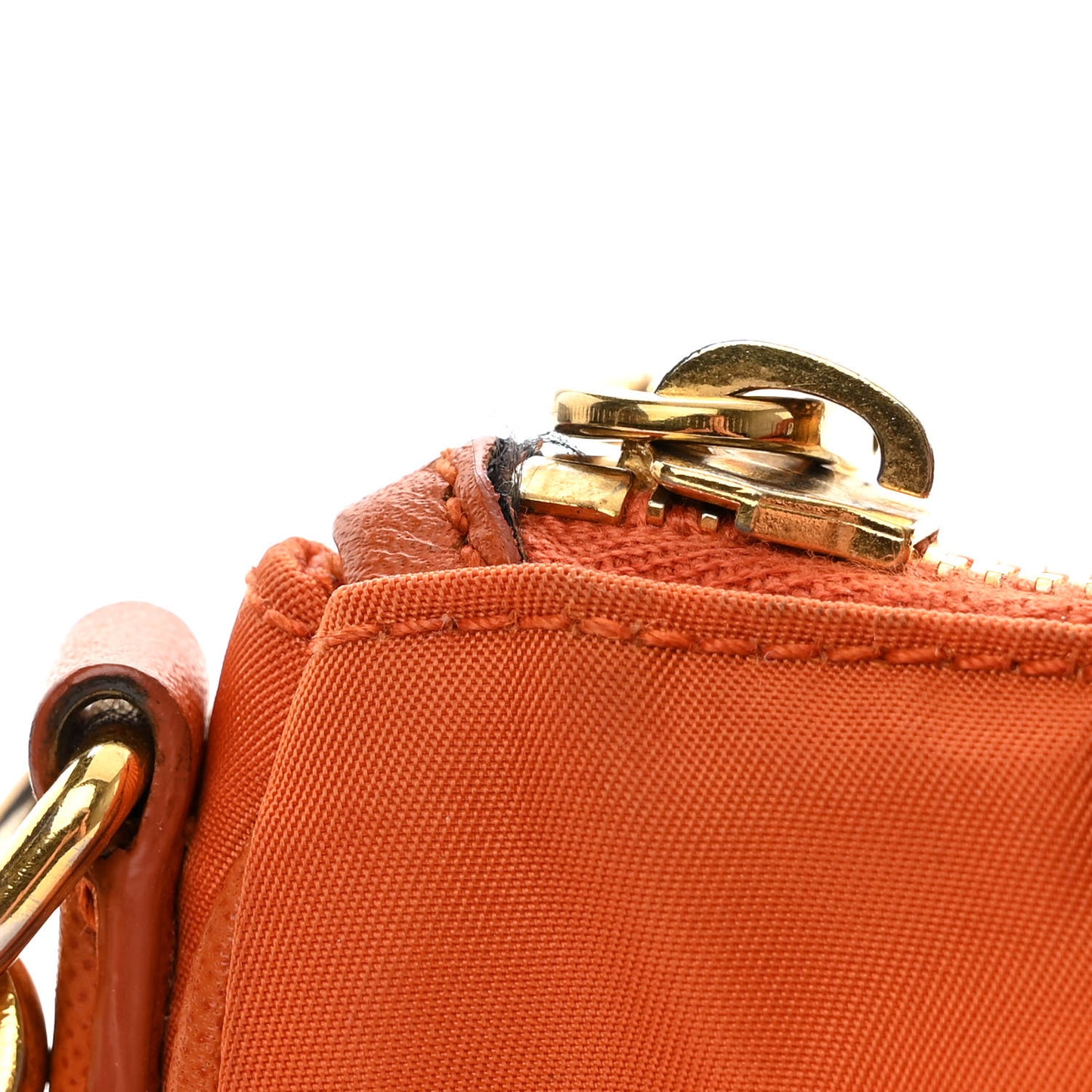 Tessuto Nylon Saffiano Crossbody Bag Papaya