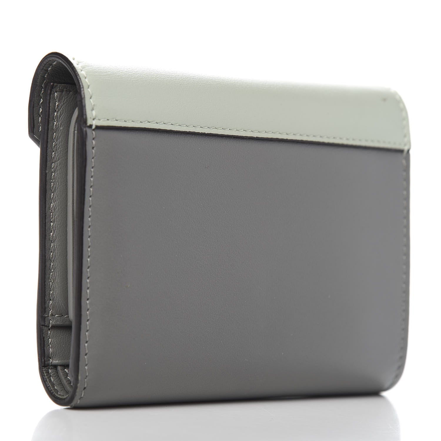 Celine Smooth Calfskin Pocket Card Holder Jade 3 of 9
