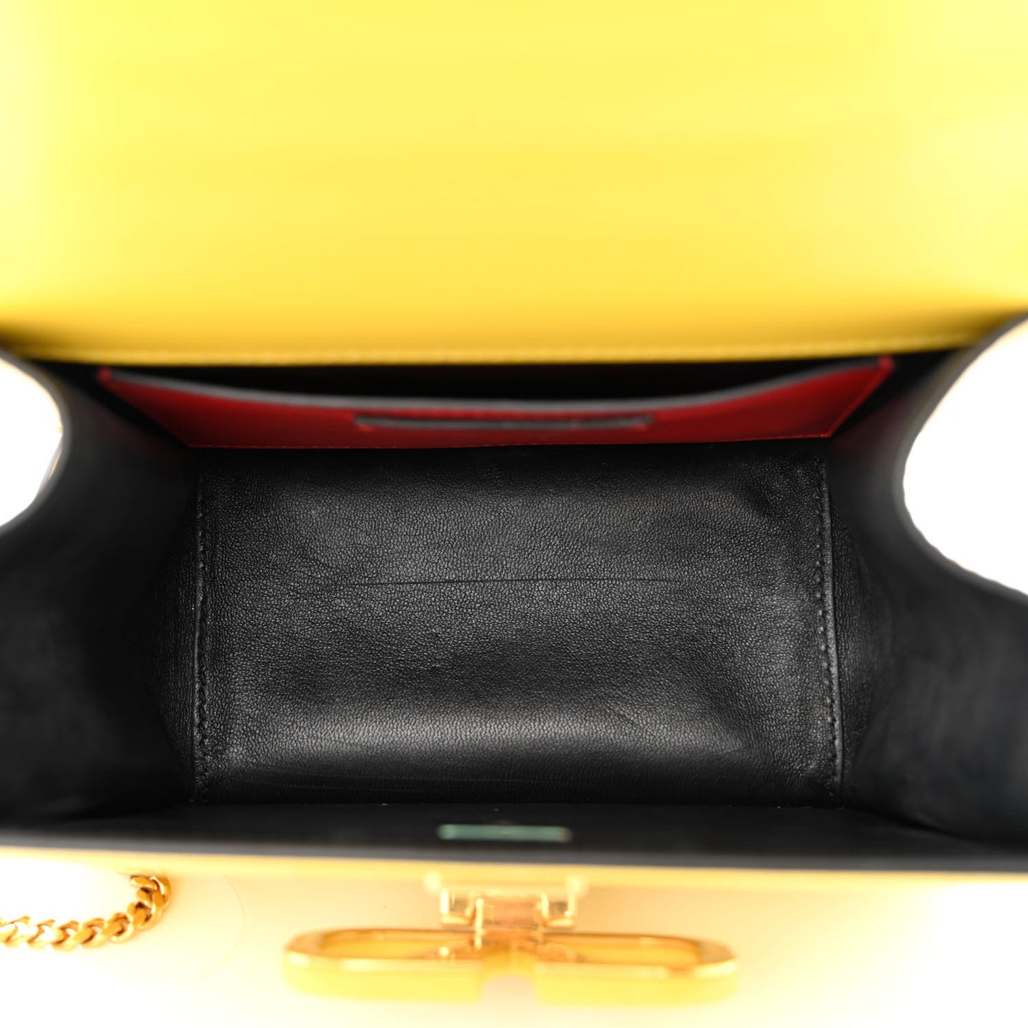 Smooth Calfskin Small VSling Shoulder Bag Senape