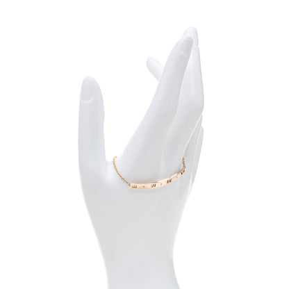 Tiffany 18K Rose Gold Diamond Atlas Bar Pierced Bracelet 2 of 5