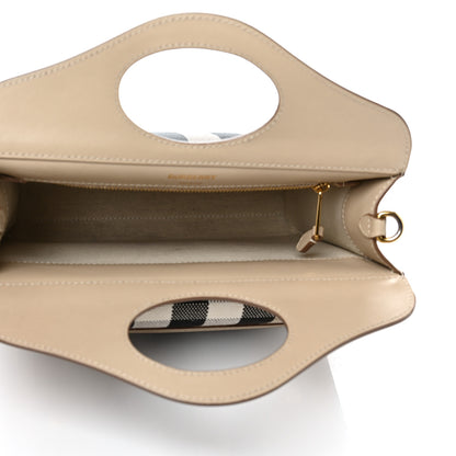 Burberry Smooth Calfskin Archive Canvas Check Mini Pocket Bag Dusty Sand 5 of 12