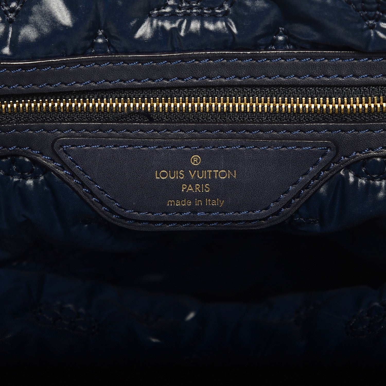 Louis Vuitton Monogram Nylon Desire Lockit Vertical MM Marine 13 of 13