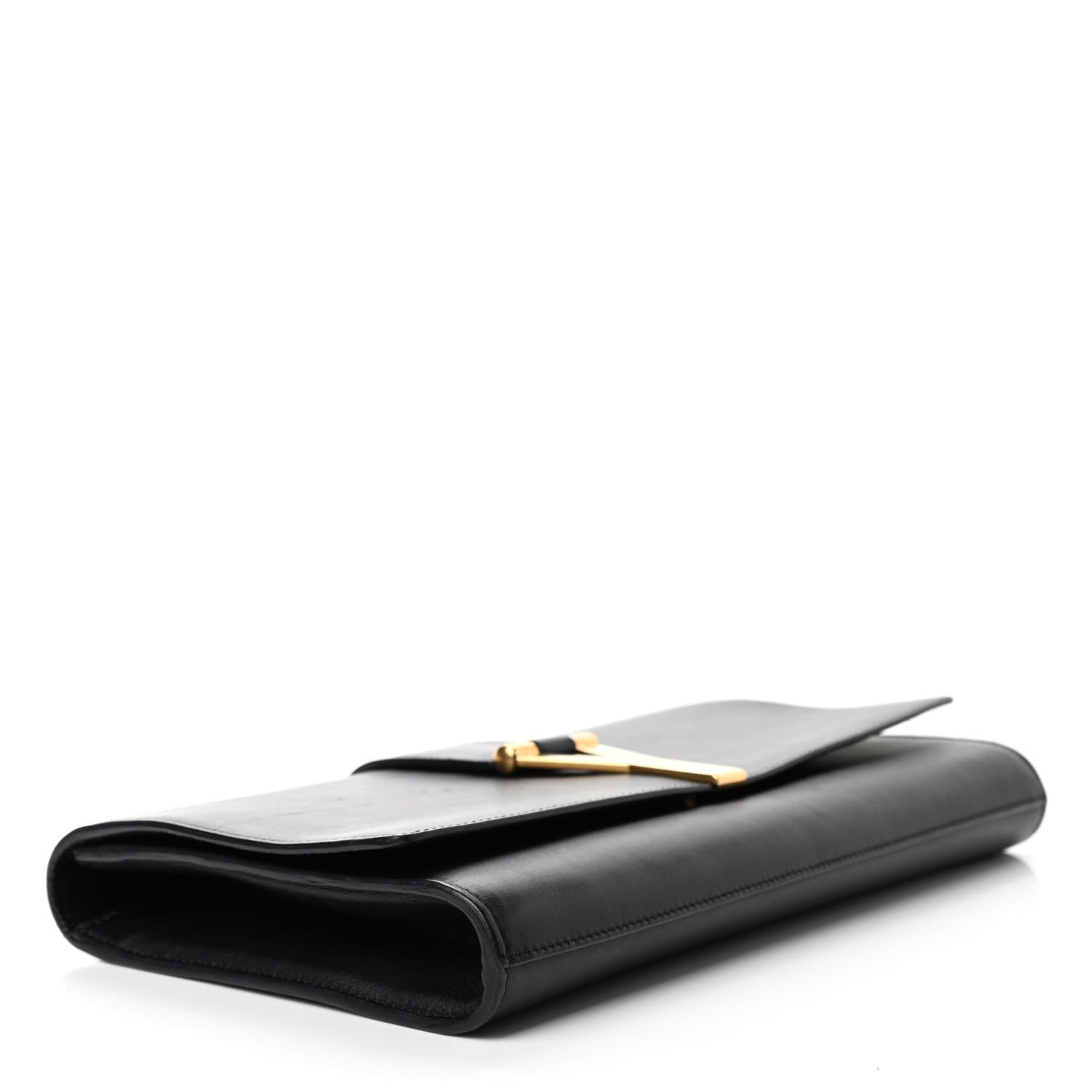 Saint Laurent Calfskin Classic Y Ligne Clutch Black 3 of 7
