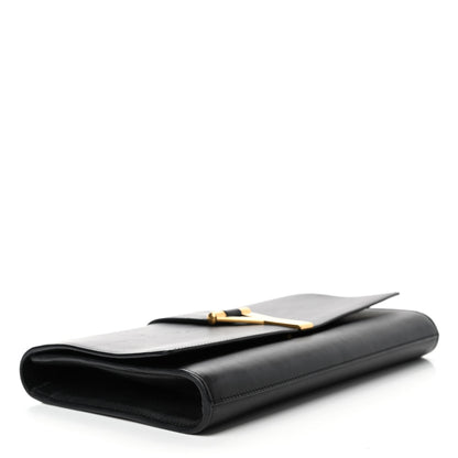 Saint Laurent Calfskin Classic Y Ligne Clutch Black 3 of 7
