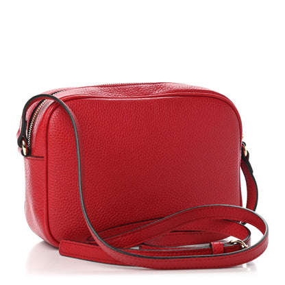 Gucci Pebbled Calfskin Small Soho Disco Bag Tabasco Red 2 of 5