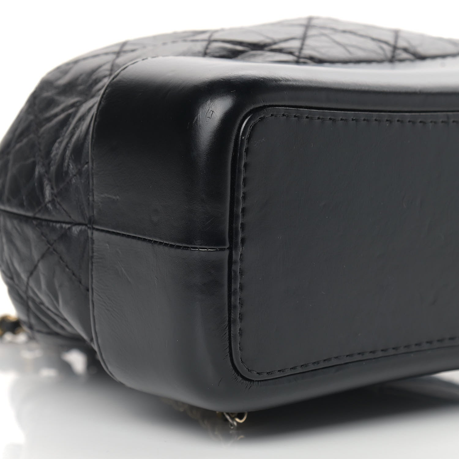 Chanel Aged Calfskin Quilted Small Gabrielle Backpack Black 8 of 12