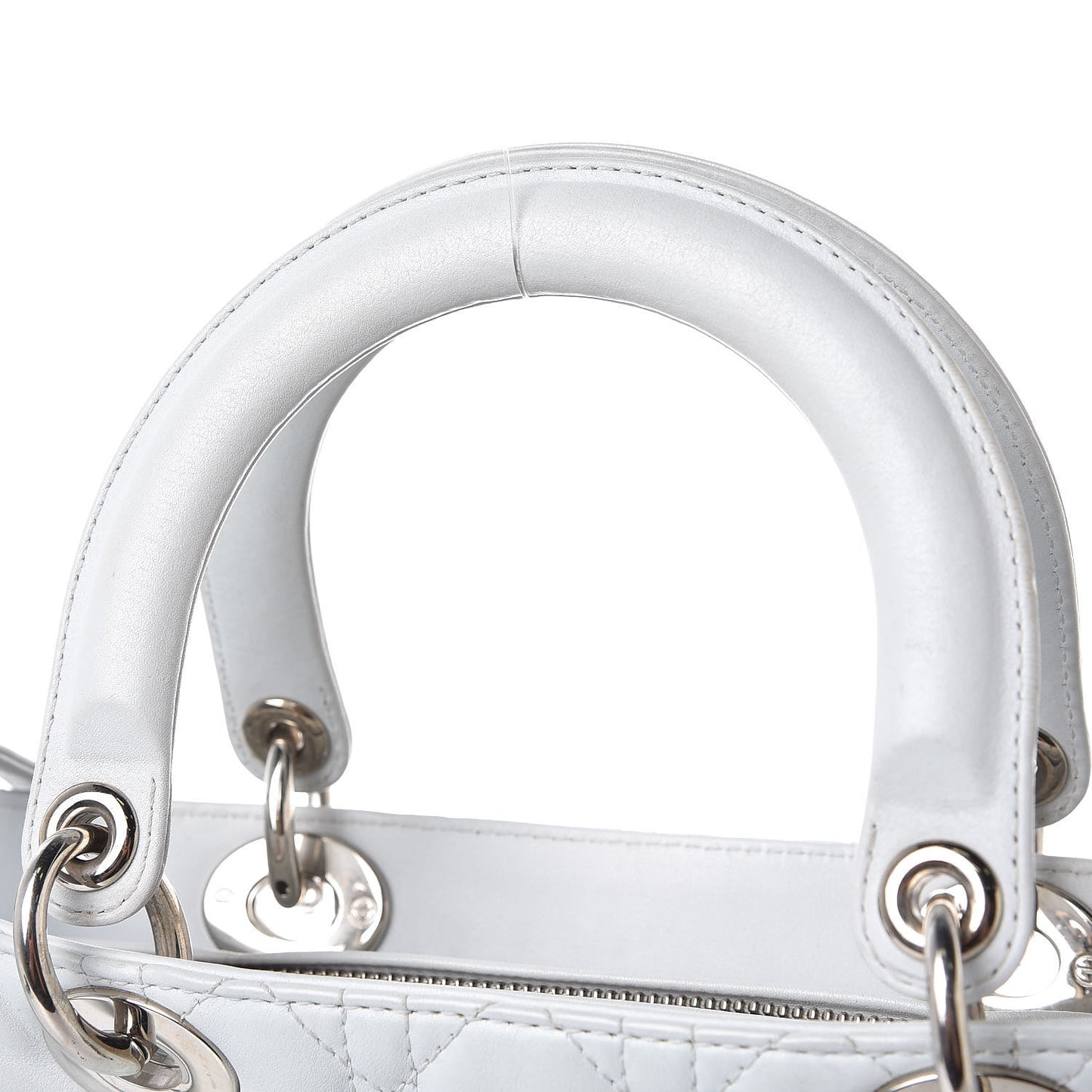 Lambskin Cannage Large Lady Dior Grey