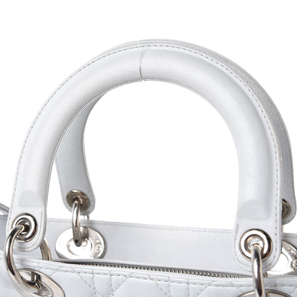 Christian Dior Lambskin Cannage Large Lady Dior Grey 8 of 11
