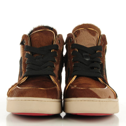 Christian Louboutin Pony Hair Camo Rantus Orlato Flat Sneakers 37 2 of 8