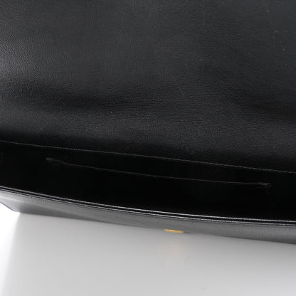 Saint Laurent Calfskin Monogram Large Belle De Jour Clutch Black 5 of 7
