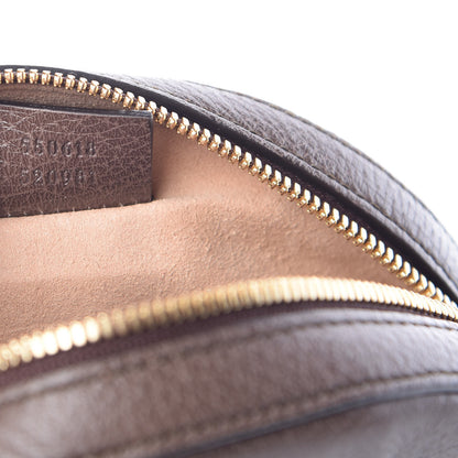 Gucci GG Supreme Monogram Web Mini Ophidia Round Shoulder Bag Brown 7 of 9