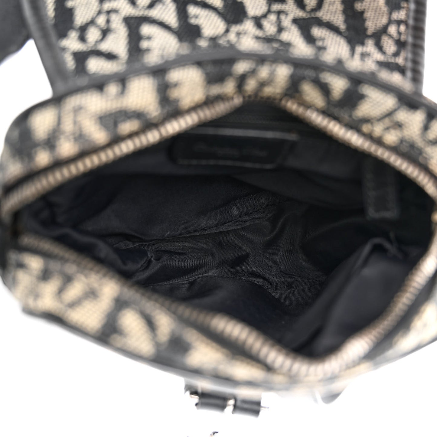 Monogram Buckle Messenger Bag Black