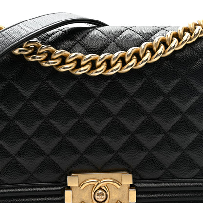 Chanel Caviar Quilted Medium Boy Flap Black 8 of 11