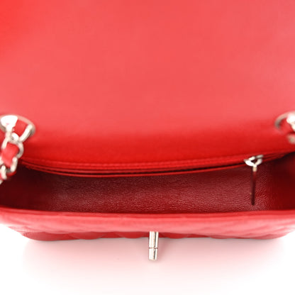 Chanel Caviar Quilted Mini Rectangular Flap Red 5 of 11